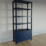 Стеллаж со стеклянными полками Elsa Dreams Blue варинант исполнения - 7 | Loft Concept в Сочи