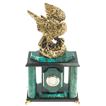 Часы настольные из натурального камня с декором в виде орла Eagle Stone Clock варинант исполнения - 5 | Loft Concept в Сочи