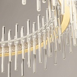 Люстра круглая с прозрачными стеклянными трубками 51 см Nembus варинант исполнения - 8 | Loft Concept в Сочи