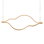 Подвесной светильник волнообразный изогнутый на двух тросах 103 см Spiral Lighting варинант исполнения - 1 | Loft Concept в Сочи