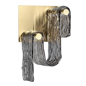 Бра волнистой формы из фактурного стекла Wave