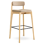 Барный стул из массива ясеня Elegant Ash Shape варинант исполнения - 3 | Loft Concept в Сочи