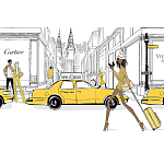 Megan Hess. New york: through a fashion eye варинант исполнения - 2 | Loft Concept в Сочи