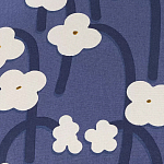 Подушка декоративная синяя с цветочным принтом Blossom Essence Emily варинант исполнения - 3 | Loft Concept в Сочи