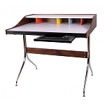 Письменный стол с 2-мя чёрными выдвижными ящиками и нишей с цветными разделителями Ballan варинант исполнения - 1 | Loft Concept в Сочи