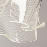 Подвесной светильник цилиндрической формы с прозрачным волнистым плафоном Wave Line варинант исполнения - 8 | Loft Concept в Сочи