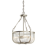 Люстра подвесная с чашеобразным плафоном из прозрачных стеклянных прутьев Kichler варинант исполнения - 1 | Loft Concept в Сочи