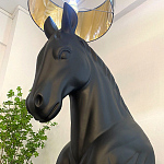 Horse Statue Floor Lamp Большой светильник Черная Лошадь варинант исполнения - 4 | Loft Concept в Сочи