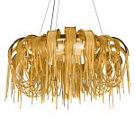 Люстра круглая подвесная с металлическими дугами и длинными цепочками 80 см Atlantis Chain варинант исполнения - 15 | Loft Concept в Сочи