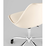 Офисный стул на металлическом основании EGGERY Beige пластик варинант исполнения - 3 | Loft Concept в Сочи