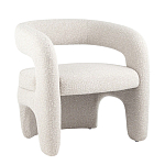 Кресло дизайнерское для лаунж зоны жемчужного цвета Pearl Lounge варинант исполнения - 10 | Loft Concept в Сочи