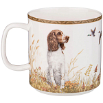 Кружка из фарфора с изображением фазанов и собаки 400 мл Hunting Porcelain Collection варинант исполнения - 1 | Loft Concept в Сочи