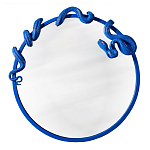 Зеркало круглое в синей раме в виде змеи Temptation варинант исполнения - 1 | Loft Concept в Сочи