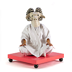 Дизайнерский кофейный стол на круглых ножках Poltronova T02 Pink Coffee Table варинант исполнения - 4 | Loft Concept в Сочи