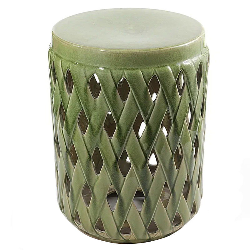 Керамический табурет Ceramic Chair Light Green Зеленый в Сочи | Loft Concept 