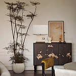 Настольная лампа с прямоугольным основанием из натурального камня c тканевым абажуром Lapis Tiburtinus варинант исполнения - 5 | Loft Concept в Сочи