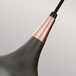  Подвесной светильник с каплевидным плафоном темного цвета Feiss варинант исполнения - 4 | Loft Concept в Сочи