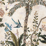 Обои ручная роспись Siam White Metal варинант исполнения - 4 | Loft Concept в Сочи