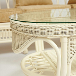 Комплект уличной мебели из ротанга Clara белый варинант исполнения - 9 | Loft Concept в Сочи