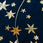 Обои с вышивкой ручной работы Cosmos Original colourway on velvet варинант исполнения - 2 | Loft Concept в Сочи