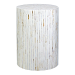 Столик с инкрустацией с перламутровым узором Dominic White варинант исполнения - 1 | Loft Concept в Сочи