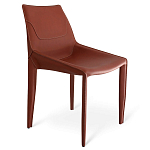 Стул коричневый из искуственной кожи на 4-х ножках Enigma Brown варинант исполнения - 1 | Loft Concept в Сочи