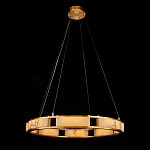 Люстра в виде кольца из натурального камня Golden Alavastor варинант исполнения - 1 | Loft Concept в Сочи