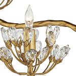 Торшер золотой в виде растения Golden Flower Glade варинант исполнения - 1 | Loft Concept в Сочи