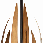 Торшер с основанием в виде стебля с листьями и тканевым абажуром Flowing Leaves варинант исполнения - 2 | Loft Concept в Сочи