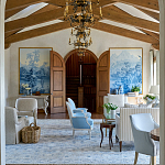 Обои ручная роспись Le Brésil Mer Bleue варинант исполнения - 4 | Loft Concept в Сочи