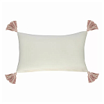 Чехол на подушку с кисточками и вышивкой птиц Ethnic mix Birds Rect варинант исполнения - 4 | Loft Concept в Сочи