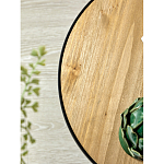 Приставной столик с факутрным черным основанием Ethiopia варинант исполнения - 4 | Loft Concept в Сочи