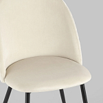 Мягкий стул в бежевом велюре Miruna Chair варинант исполнения - 7 | Loft Concept в Сочи