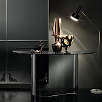 Консоль дымчатого цвета с изогнутым основанием Arabesque варинант исполнения - 4 | Loft Concept в Сочи