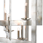 Люстра серебряная из пересекающихся квадратных элементов Intersecting Squares  варинант исполнения - 1 | Loft Concept в Сочи