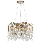 Люстра с декоративными подвесками из прозрачного стекла в форме монеток FAIRYTREE Light варинант исполнения - 2 | Loft Concept в Сочи