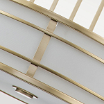 Подвесной светильник цвета латунь с белым матовым плафоном с геометрическим рисунком Feiss варинант исполнения - 5 | Loft Concept в Сочи