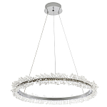 Кольцевая люстра с хрустальным декором Rowan Crystal Ring Chrome Horizontal Chandelier варинант исполнения - 2 | Loft Concept в Сочи