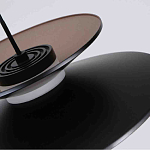 Люстра подвесная с тремя матовыми черными плафонами Obsidian Touch варинант исполнения - 3 | Loft Concept в Сочи