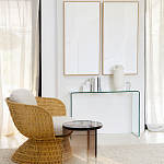 Стол журнальный круглый Acrylic Аether Smoke варинант исполнения - 7 | Loft Concept в Сочи