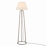 Торшер с конусовидным тканевым абажуром и фактурным каркасом Industrial Profile варинант исполнения - 1 | Loft Concept в Сочи