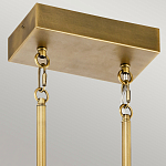 Люстра подвесная прямоугольная цвета латунь Kichler варинант исполнения - 3 | Loft Concept в Сочи