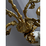 Подсвечник белый Попугай из фарфора с бронзовыми элементами Eden Garden варинант исполнения - 8 | Loft Concept в Сочи