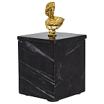 Мраморная шкатулка с бюстом из металла KELLY WEARSTLER варинант исполнения - 1 | Loft Concept в Сочи