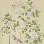 Обои ручная роспись Askew Verdigris  варинант исполнения - 1 | Loft Concept в Сочи