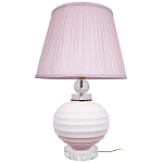 Настольная лампа керамическая Pink lampshade варинант исполнения - 1 | Loft Concept в Сочи