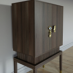 Кабинетный шкаф Elsa Dreams Walnut с 2-мя ящиками варинант исполнения - 5 | Loft Concept в Сочи