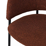 Стул полукруглый мягкий с буклированной обивкой Chair with Boucle Upholstery варинант исполнения - 8 | Loft Concept в Сочи