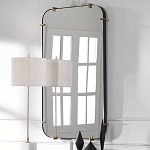 Зеркало настенное в черной металлической раме Mirror Cardinal варинант исполнения - 5 | Loft Concept в Сочи