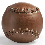 Дизайнерский кожаный пуф в виде бейсбольного мяча Poltronova Joe Ball Pouf варинант исполнения - 1 | Loft Concept в Сочи